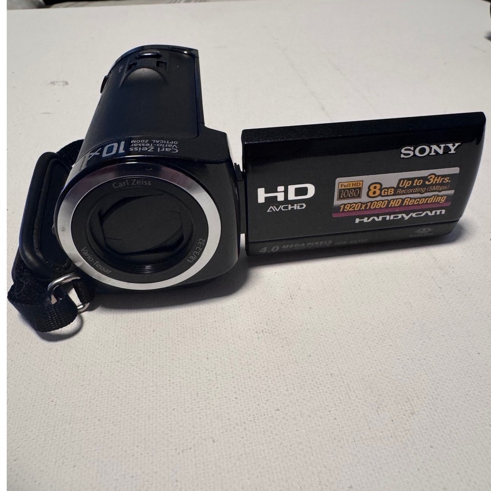 Sony Handycam HDR-CX100 8GB Full HD Video Camera Retro Y2K Skate Cam Works